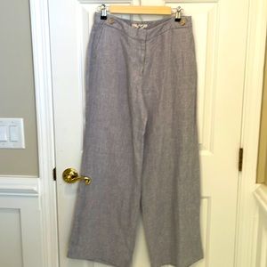 Boden linen wide leg pants size 6P NWT